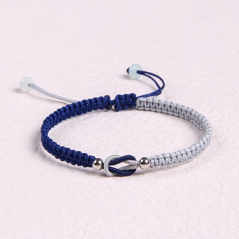 DivaGlamz To My Granddaughter-Infinity Forever Love Heart Bracelet, Natural Emperor Stone Double Layer Purple Beaded Woven Wrap Bracelets Adjustable Mind Peace Gift Jewelry - Image 1